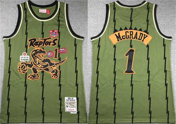 Men's Toronto Raptors #1 Tracy McGrady Green 1998-99 Throwback Stitched Jersey Mixiu,We sell and wholesale Men's Toronto Raptors #1 Tracy McGrady Green 1998-99 Throwback Stitched Jersey Mixiu on line form chian!